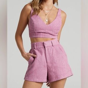 Showpo Melbourne Two Piece Twill
Short Set Size 8